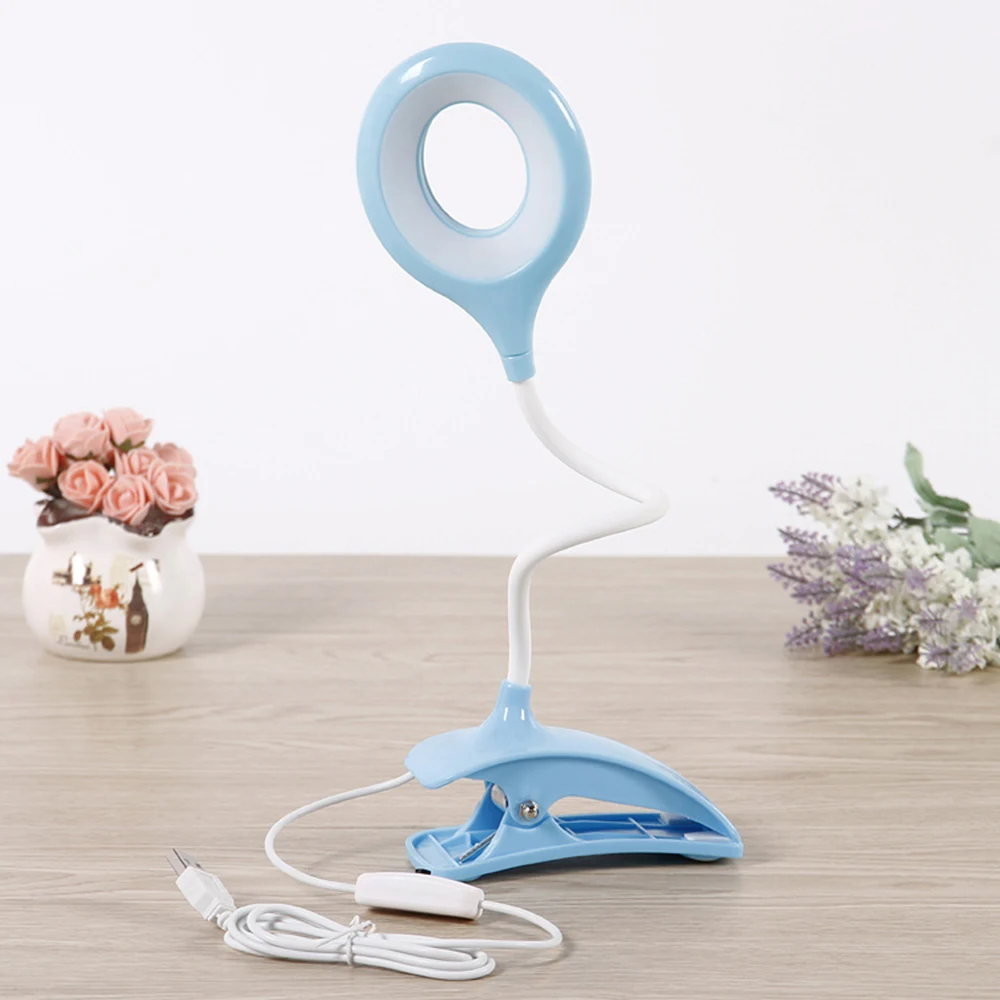 Светодиодный Настольные лампы на зажиме на Настольная лампа с питанием от USB 360 градусов Регулируемый без мерцания Компьютер лампы для Спальня поддержка прямой доставки