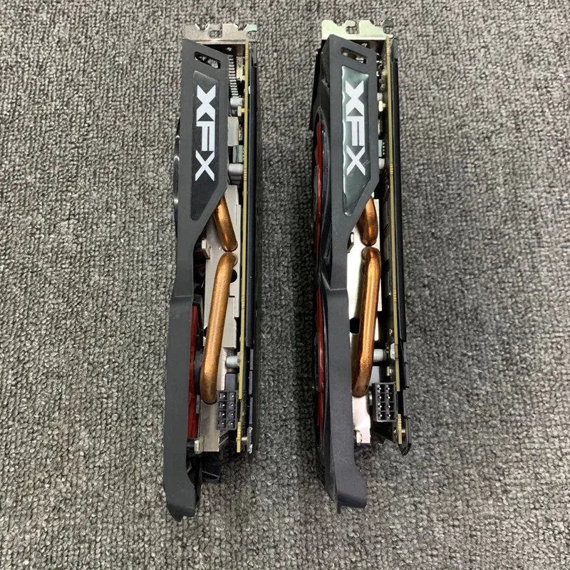Графические карты XFX RX 570 8 ГБ GPU AMD Radeon RX570 видеоэкранные для PUBG настольного ПК