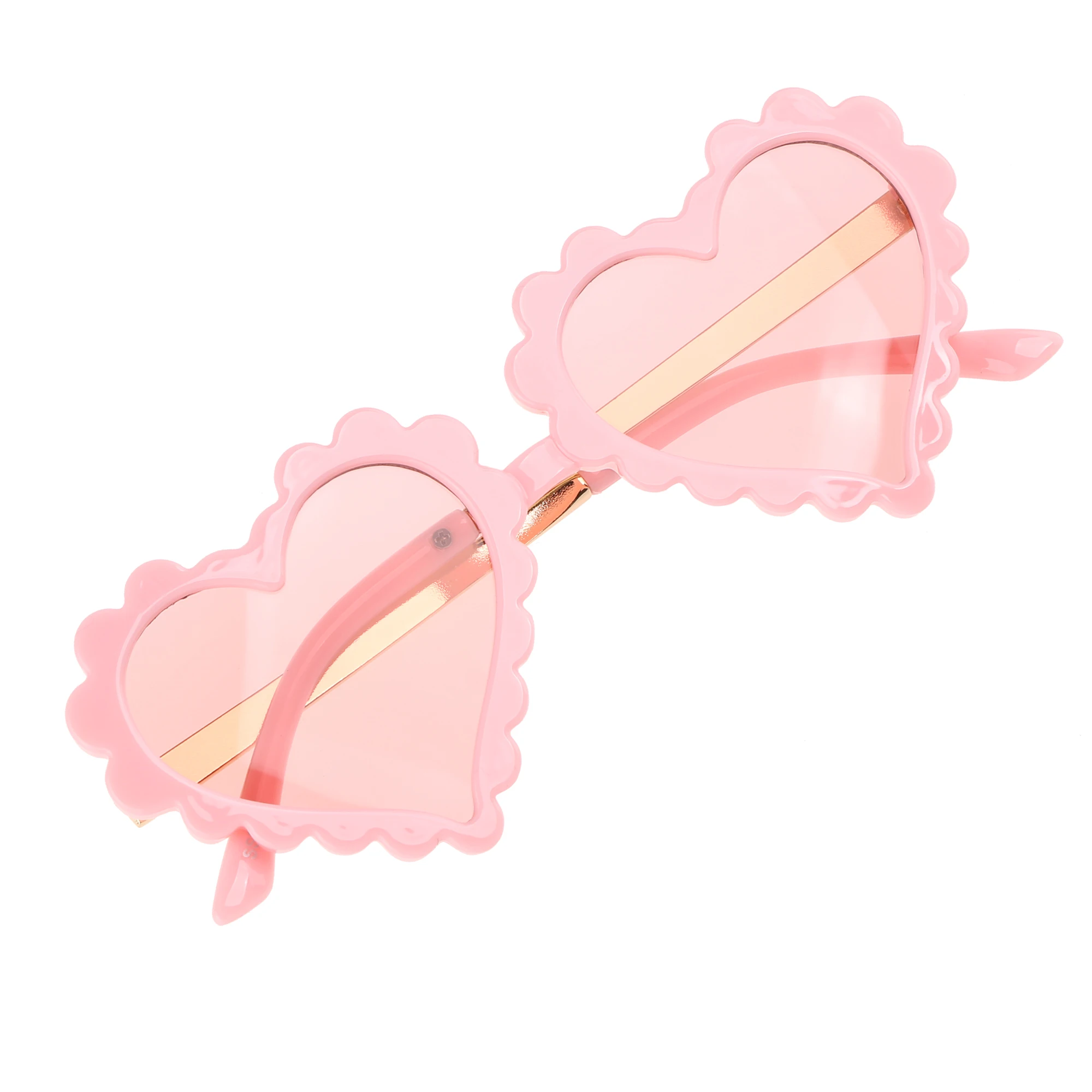 

1pc Baby Heart Kids Sunglasses Fashion New Love Plastic Pink Sun Glasses Girls Boys Uv400 Sunglasses