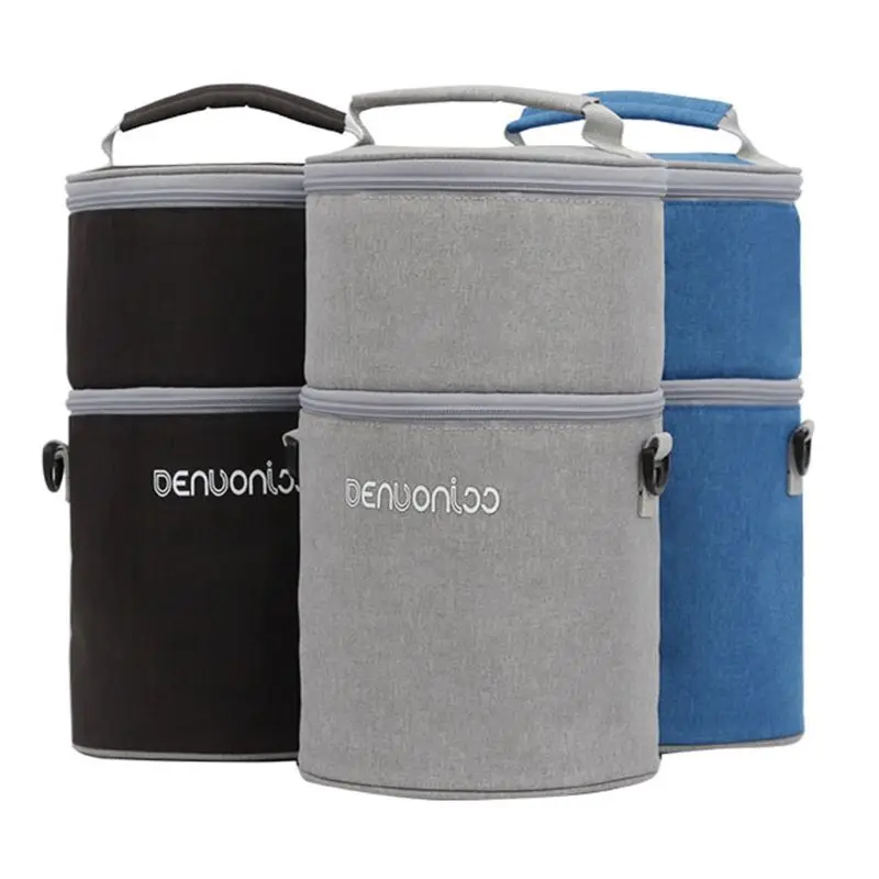 

Insulated Storage Cooler Thermal Picnic Lunch Bag Double Layer Travel Carry Tote