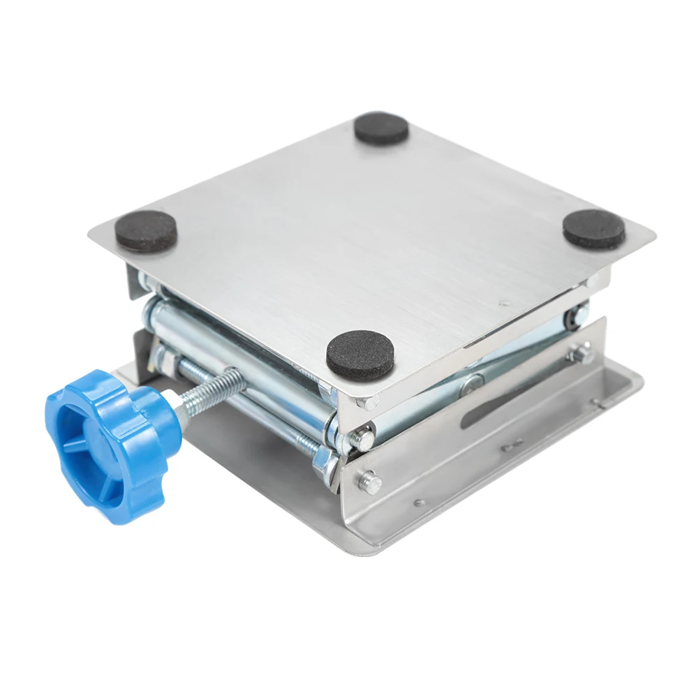 

Stainless Steel Lifting Platform Stand Rack Scissor Lab Jack Adjustable Height Laboratory Lifting Platform Table Bench Lifter