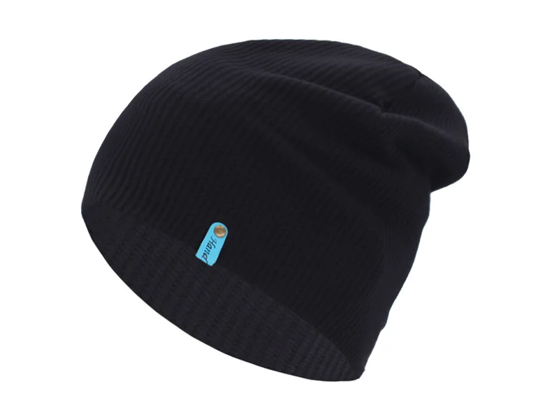 Бренд Skullies Beanies мужские зимние шапки для женщин вязаная шапка мужская Famale Gorro теплая шапка однотонная Beany Мужская зимняя шапка