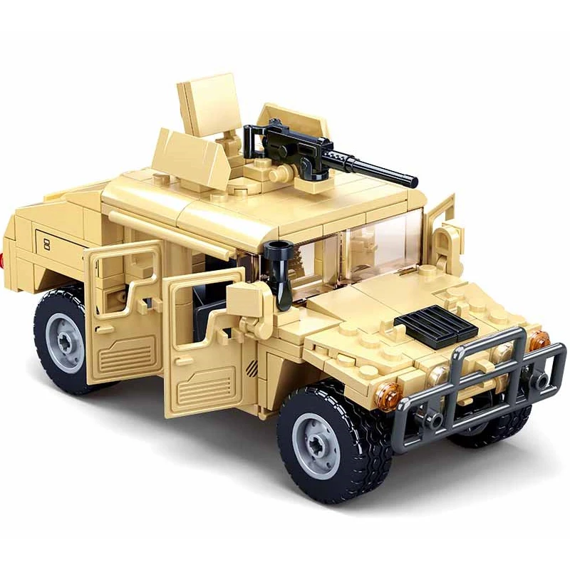 Sluban WW2 Military Hummered H2 H1 Jeeped штурмовая машина Классическая модель детские игрушки