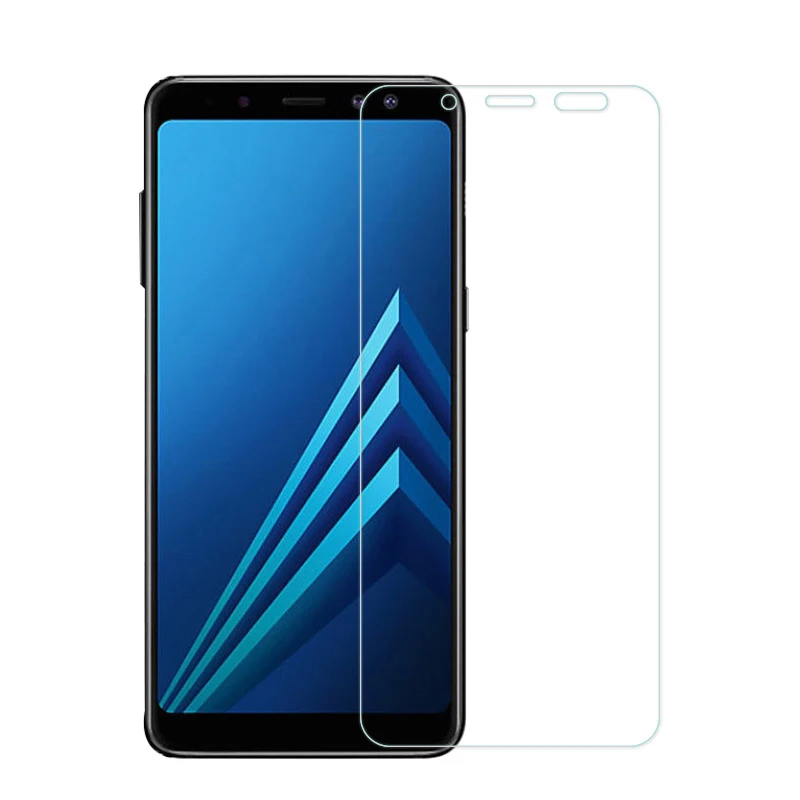 Защитное стекло 9H HD Tempered Glass для Samsung Galaxy A3 A7 2016 A5 2017 A6 Plus на A8 2018.