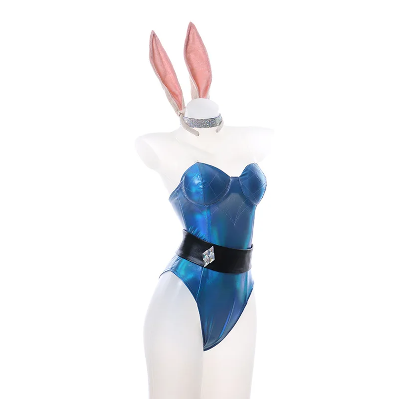 

COSTAR Game LOL KDA Seraphine Evelynn Sexy Bunny girl Cosplay Costume jumpsuit Set Women