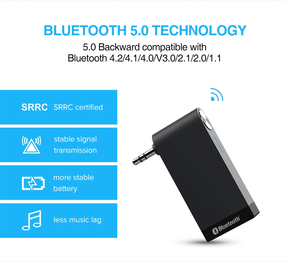 Ugreen Беспроводной Bluetooth Приемник 3.5mm Jack Bluetooth Audio Музыка Приемник Адаптер Автомобилей Aux Кабель бесплатно Динамик Наушники