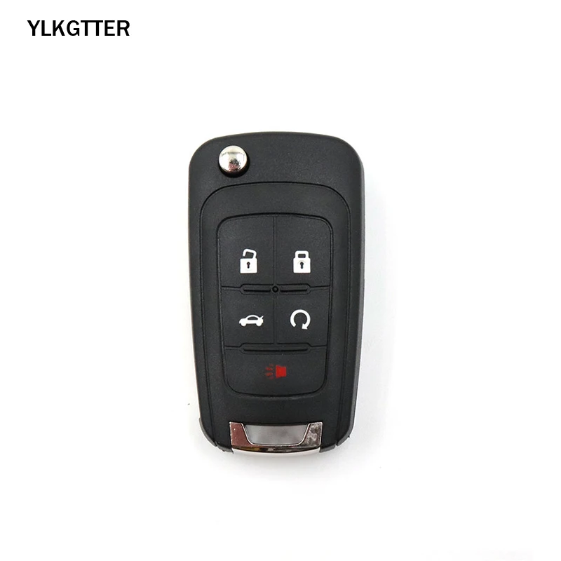 YLKGTTER 5 Кнопка флип складной дистанционный ключ костюм для Buick Lacrosse Encore Regal Verano 2011- с ID46 чип и HU100 лезвие