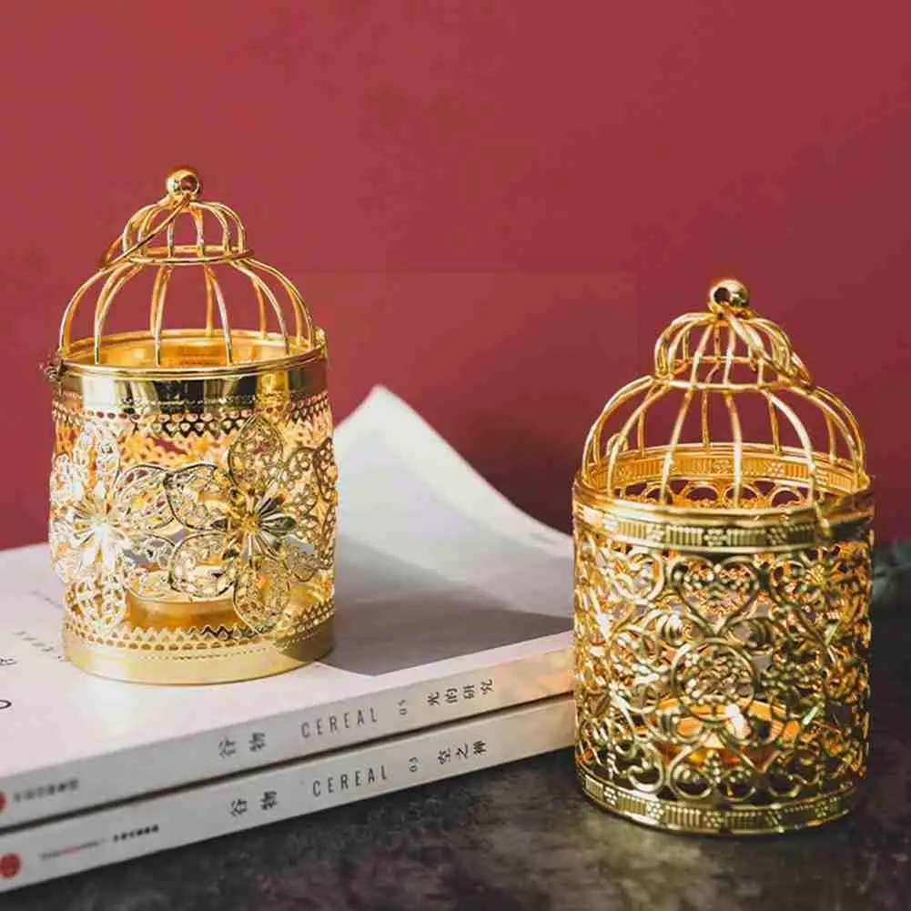 

Wrought iron candle holder hollow candle cup custom candle desktop dinner light wedding decoration decoration N5I6