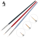 3 шт.компл. нейл-арта для окраски ручка тонкий 3D Советы акриловые кисти для УФ-геля красочный рисунок линии сетки дизайн для ухода за ногтями Маникюрный Инструмент