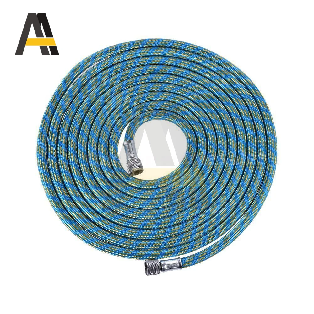 3M Professional Nylon Braided Airbrush Hose with Standard 1/8"*3m Size Fitting on One End and a 1/8in For Air Brush