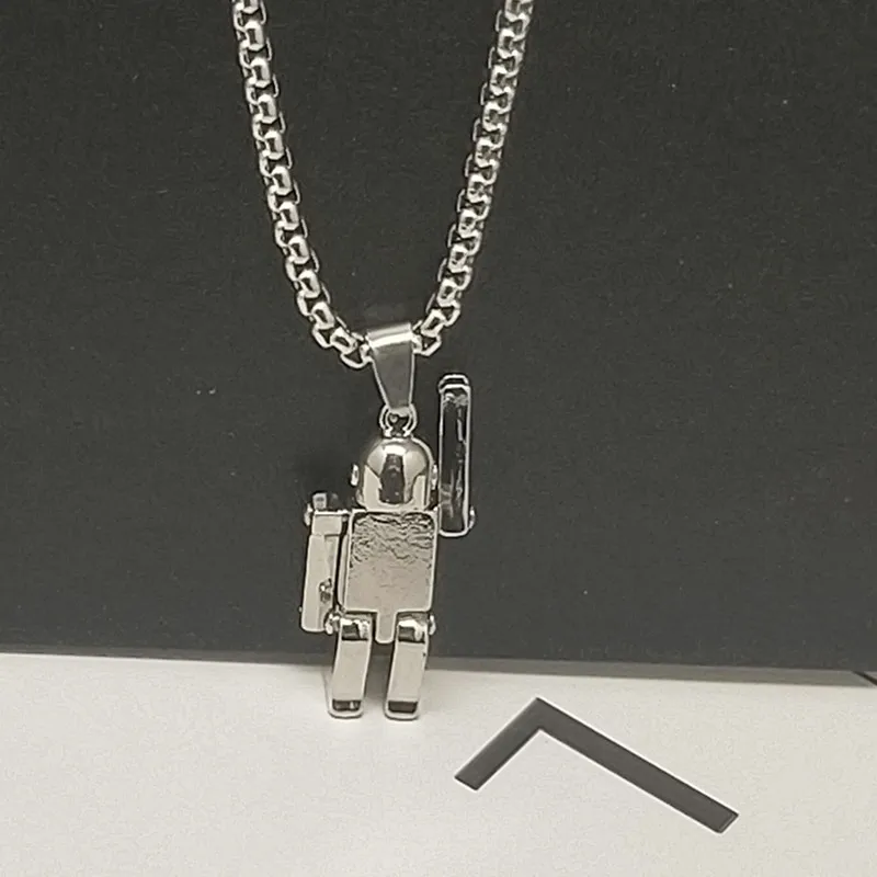 Ожерелье мужское в стиле хип хоп с кулоном робот|Ожерелья подвеской| |