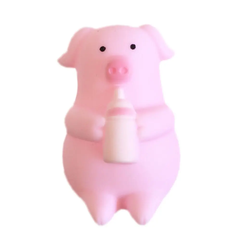 

2020 Hot Sale Cute Pink Cartoon Pig Squeezing Screaming Venting Piglet Bottle Pig Doll Cute Venting