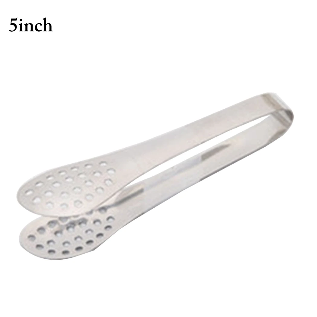 

5inch Stainless Steel Food Tongs Meat Salad Bread Serving Tongs For Barbecue Kitchen Accessories Cooking Utensils Kitchen tools