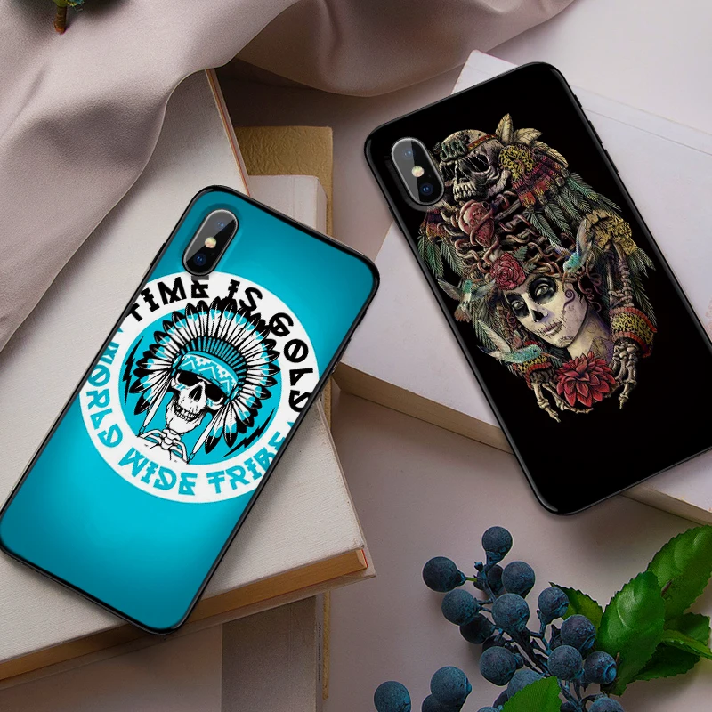 skull Soft Silicone Phone Case For iphone X XS Max XR 7 8 6 6s Plus TPU Back Cover | Мобильные телефоны и аксессуары