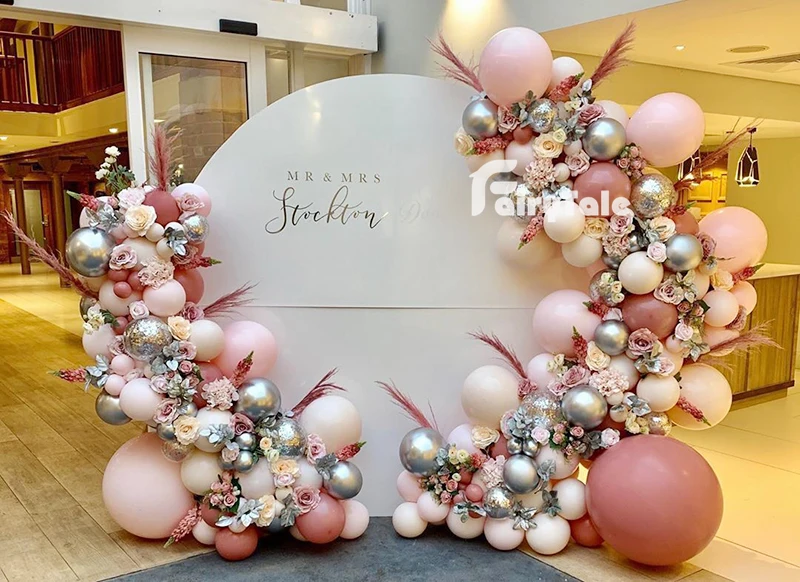 111 шт. воздушные шары-гирлянды в стиле ретро пыльные розовые макарон грим персик