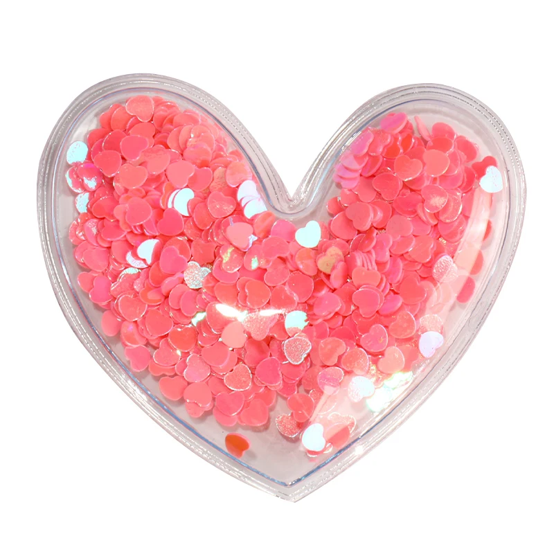 14 шт./компл. прозрачные звездочки с блестками в виде сердечек аппликации DIY