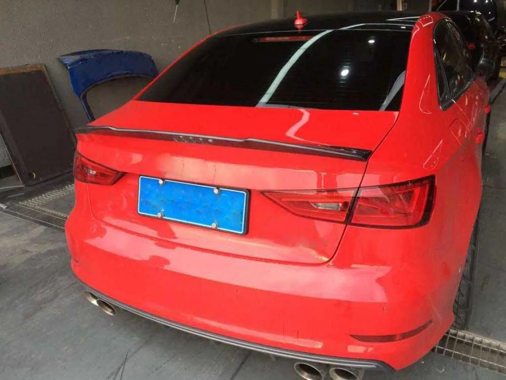 Для A3 S3 8V задний багажник из углеродного волокна спойлер крыло для Audi A3 S3 8V Sedan 2013