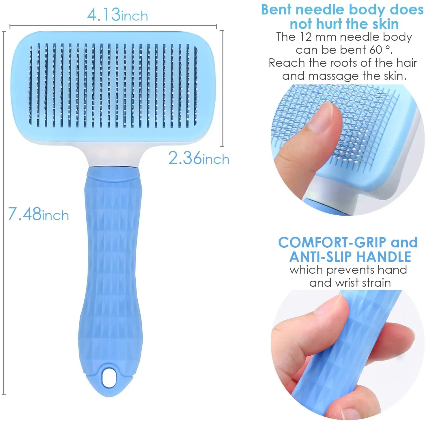 

Dog Hair Removal Comb Grooming Detachable Knotting Comb Cat Long Hair Brusher Pet Comb Automatic Brush Trimmer Pet Products
