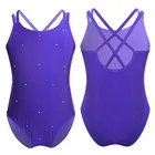 Детский балетный танцевальный костюм для девочек, балерины, Фигурное катание, трико, комбинезон для девочек, Детский костюм для катания на льду, гимнастика