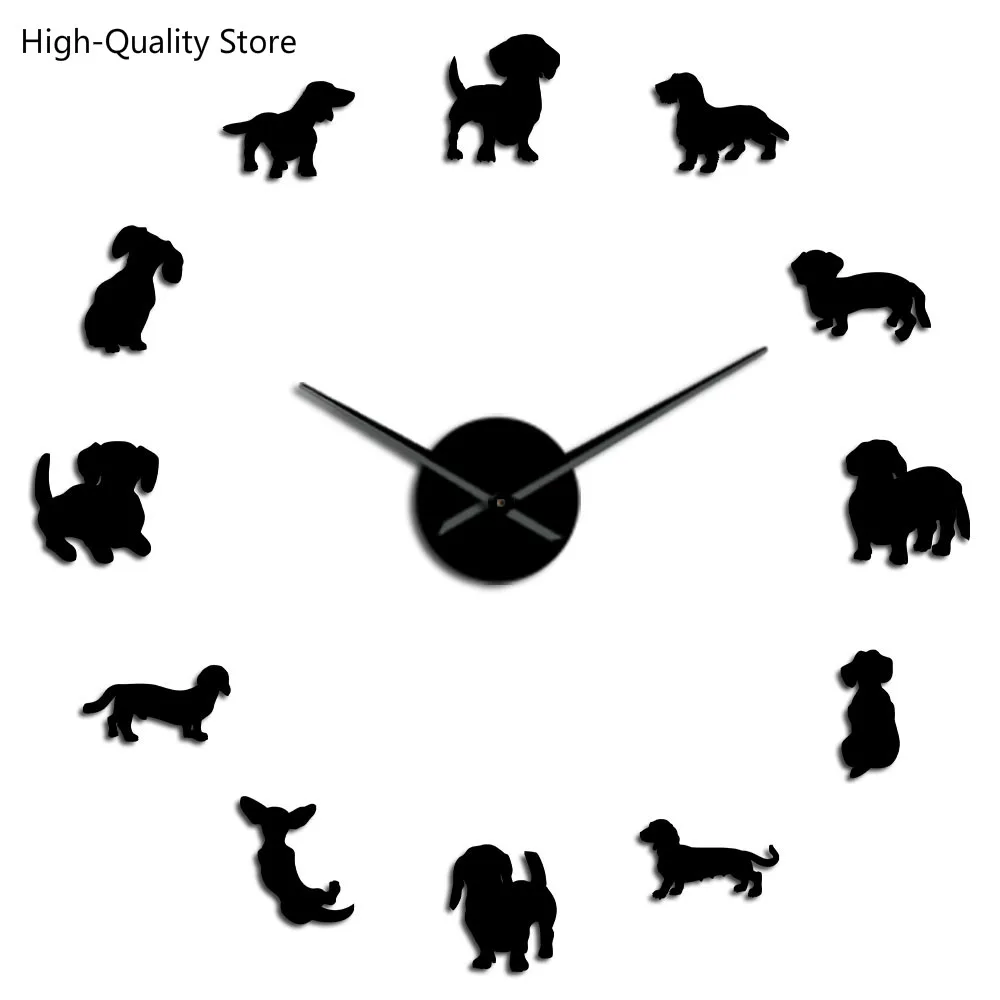 Высококачественные настенные гигантские бескаркасные часы с зеркальным