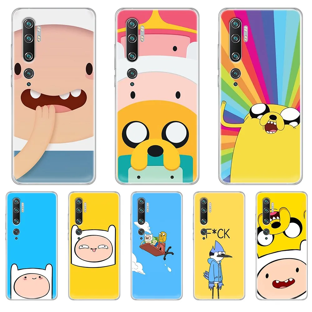 Милый прозрачный чехол для телефона с изображением приключений Финна и Джейка