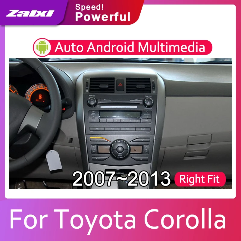 ZaiXi автомобильная система Android 1080P IPS ЖК-экран для Toyota Corolla E140 E150 2007 ~ 2013