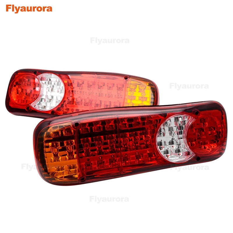 2x 12V 24V Car Truck LED Rear Tail Light Warning Lights Waterproof Lamp Tailight for Trailer Caravans UTE Campers | Автомобили и