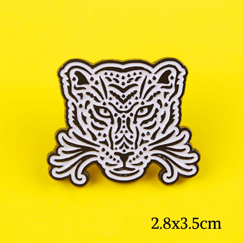 Брошь в виде животного стиле панк значки волка на рюкзак набор значков для одежды