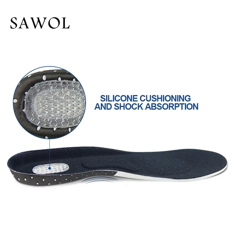 Sawol стелька для спортивной обуви вставки мягкая мужчин и женщин Сникеры на каждый