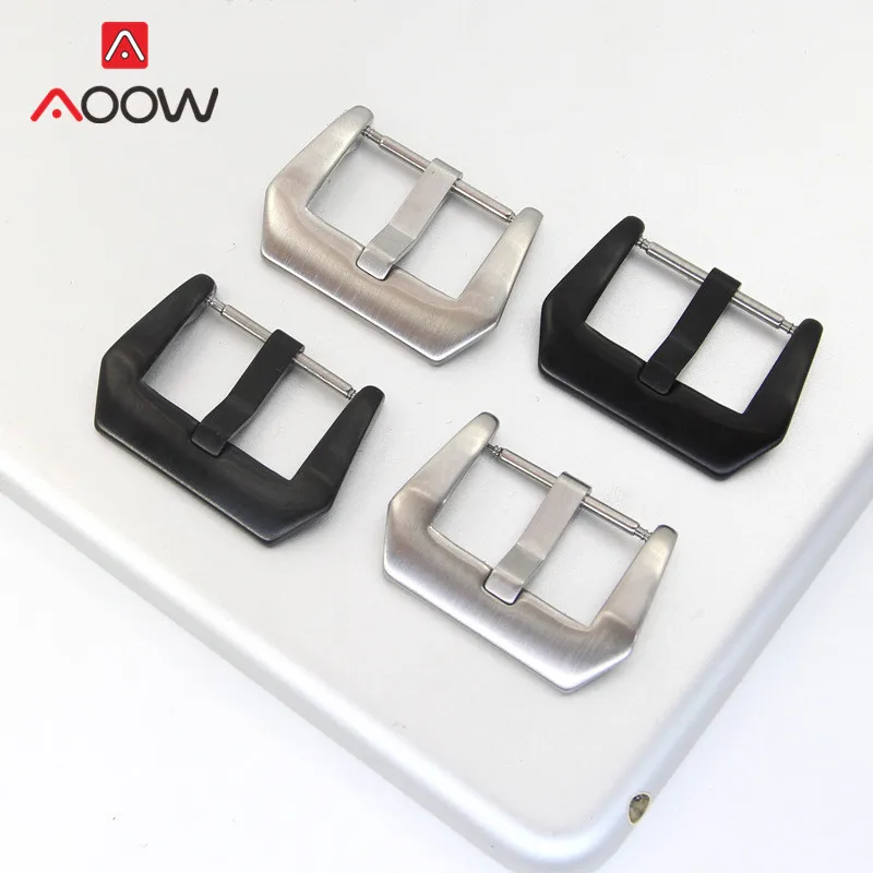2 шт. пряжка для часов из нержавеющей стали 18 мм 20 22 24 26 полированная матовая