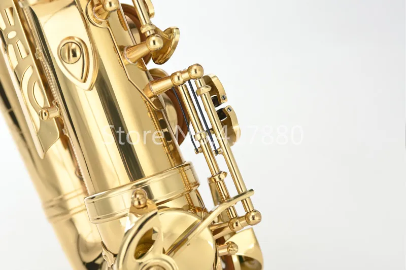 MARGEWATE Eb Tune Alto E плоский саксофон латунная Золотая политура высокого качества