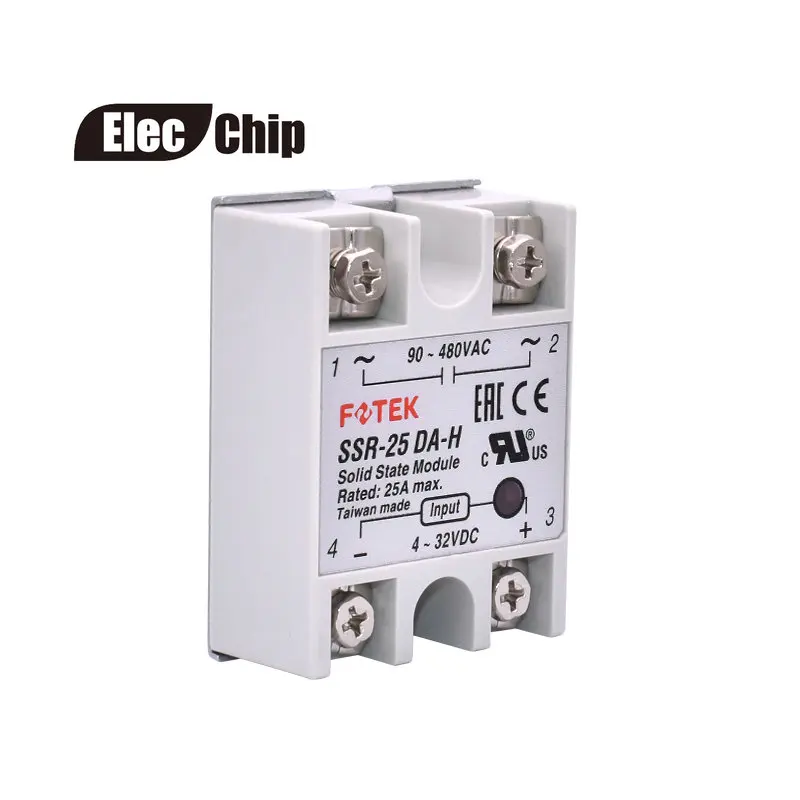 SSR-10DA-H SSR-25DA-H SSR-40DA-H SSR-50DA-H SSR-60DA-H SSR-75DA-H твердотельные реле Модуль 4-32 в пост Вход