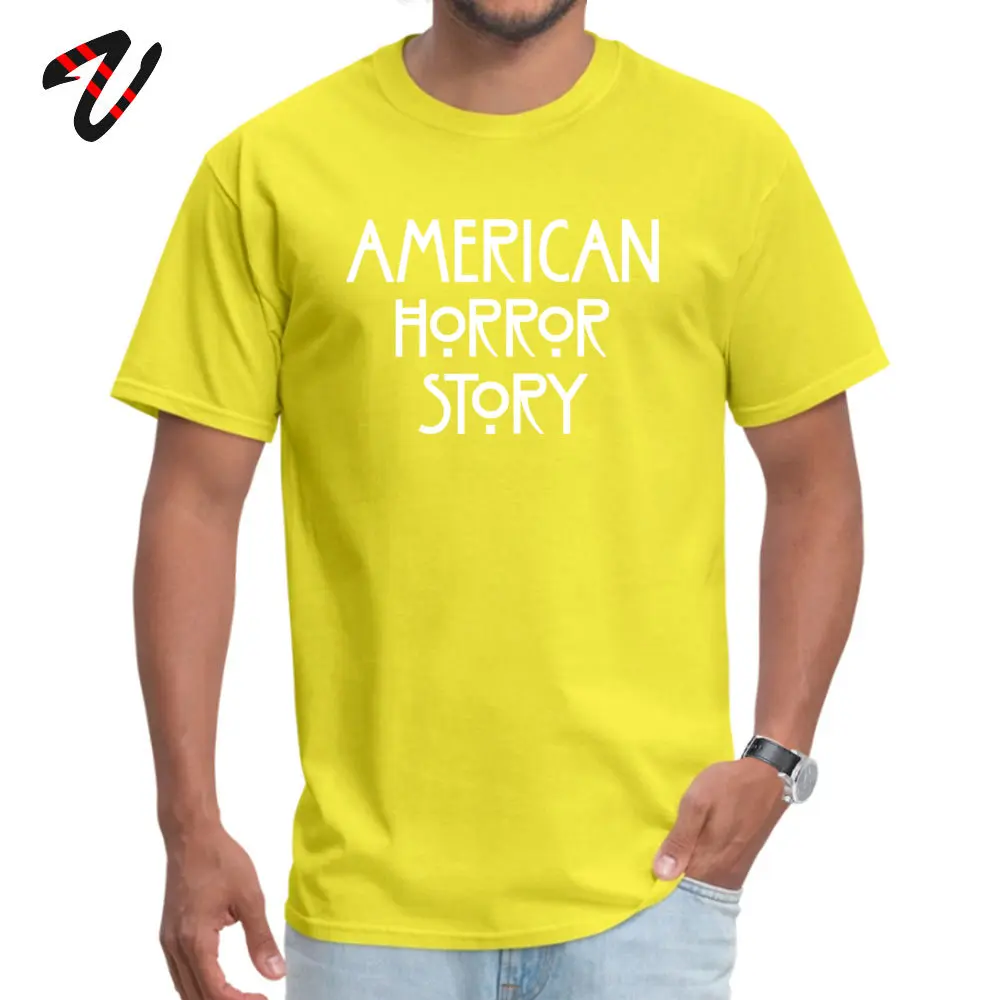 American Horror Story логотип artworknegru черные футболки Высокое качество Лето хлопковая Футболка с круглым вырезом мужские Футболки футболка