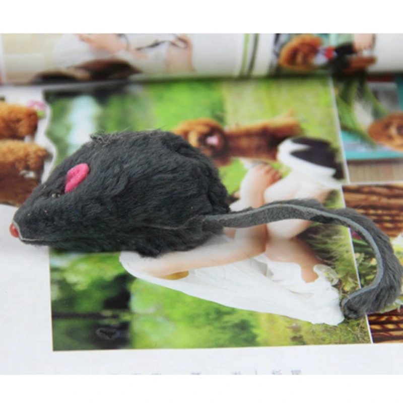 

2PCS Simulation Mice Cat Toys Lifelike Kitten Mouse Toys Cat Chew Toys Mice Pet Cat Toy Plush Mouse Cat Toy Dorakitten