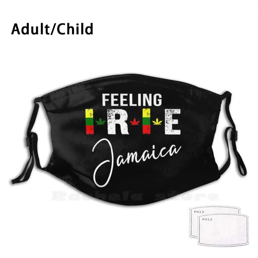 Ощущение Irie Jamaica отпуск Регги Раста цветные Смешные принты многоразовые фильтры