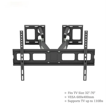 6 Swing Arms TV Bracket Rack Wall Mount Monitor Frame Support 50kg Load Capacity TV Stand Holder for 32-70 inch Screen