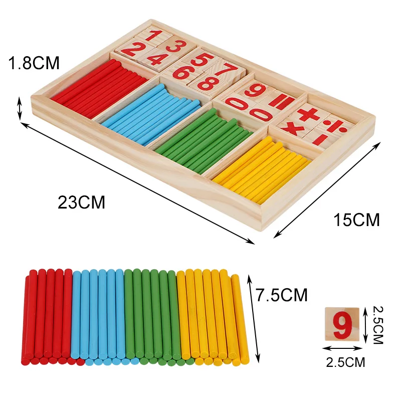 

Education Mathematics Math Toys Arithmetic Counting Preschool Spindles Wooden Educational Toys For Kids Children