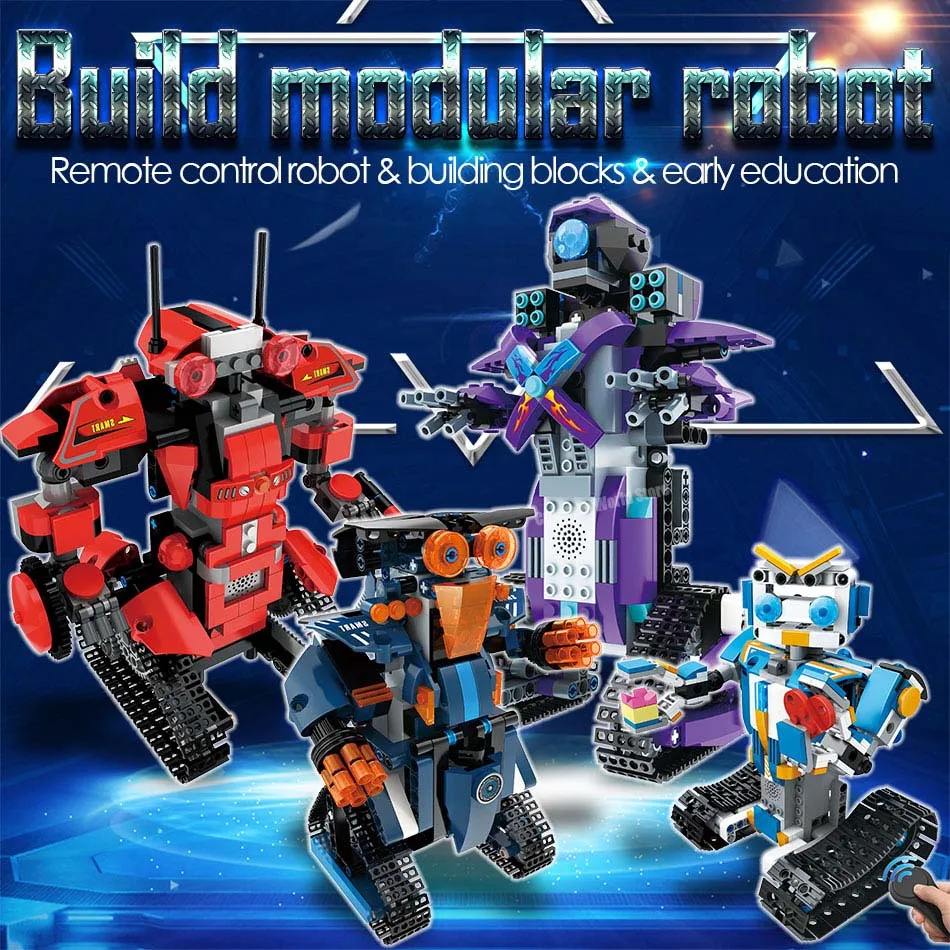 

Technic Robot BOOST RC Intelligent Robot Building Blocks Compatible Legoingly Technic Remote Control Robot Bricks Toys For Boys