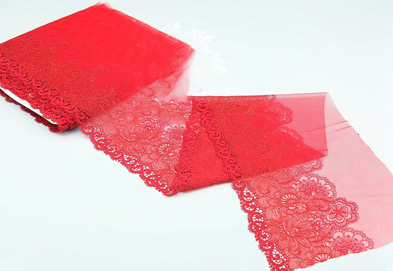 10 ярдов красного цвета с красной цветочной вышивкой высокое качество кружевная