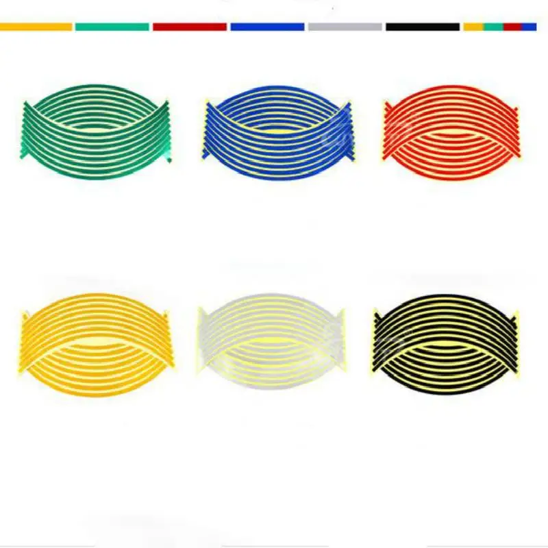 16 полоски наклейки на Колеса Обода полосой ленты велосипед для автомобилей и