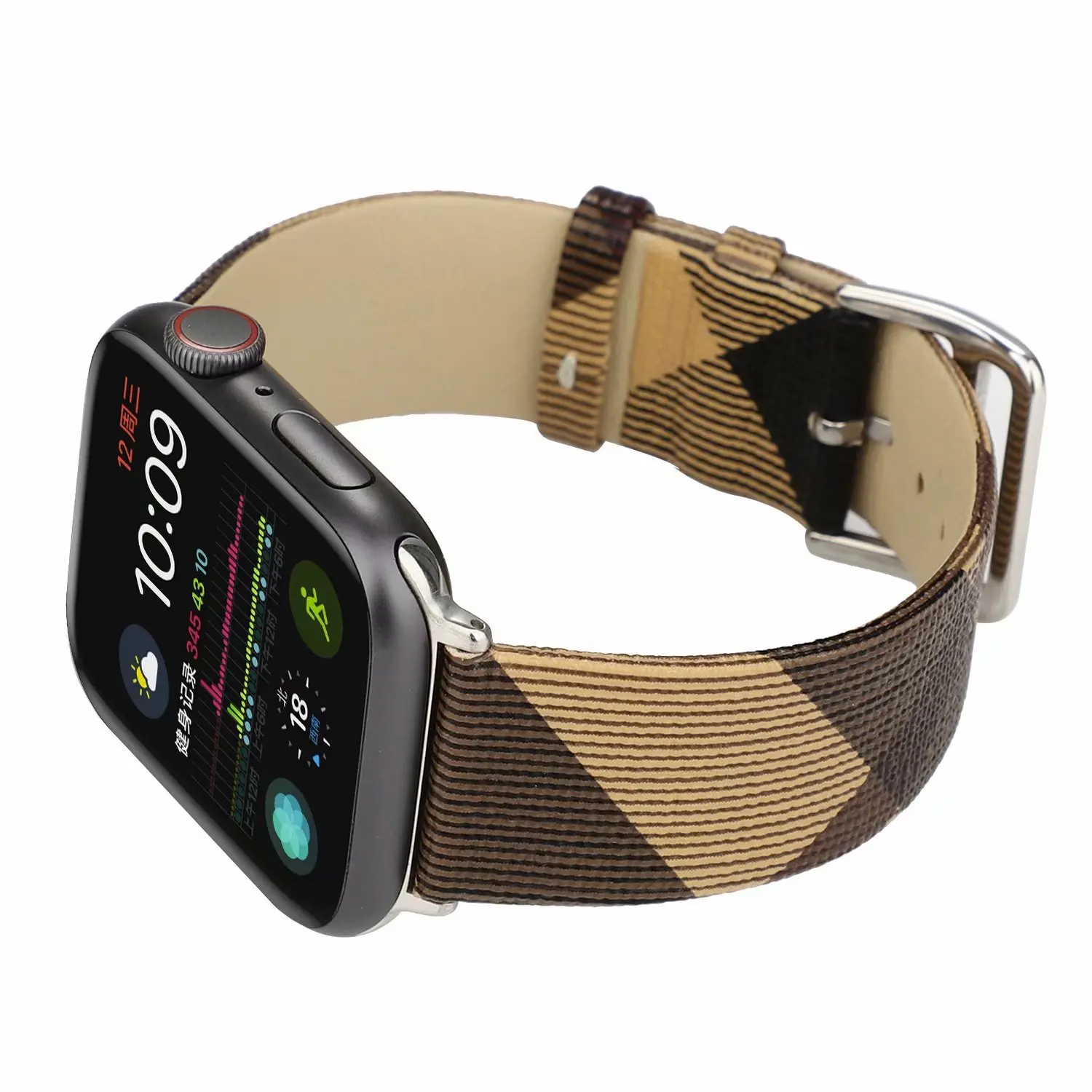 Натуральная кожа ремешок для наручных часов Apple Watch, ремешок 44/40 мм обувь для мужчин и женщин часы ремешок 42 38 мм и нержавеющая сталь металлический корпус для наручных часов iwatch серии 5 4 3 2 1