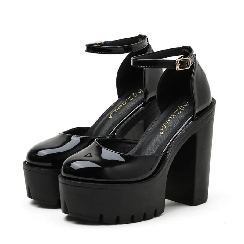 

Demonia Shoes Goth Lolita Shoes Punk Style Chunky High Heels Women 2021 Spring Mary Jane shoes Platform heels Women's Japanese