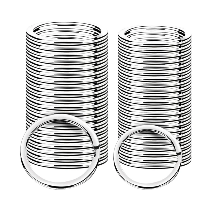 

Uclio 100 Pieces Split Keyrings Metal Flat Split Key Rings Bulk for Home Car Keys Pendants DIY Art Crafts