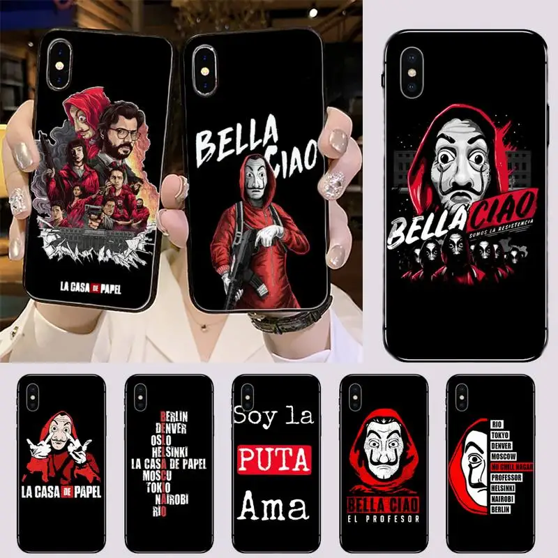 Чехол для телефона с изображением заказчика бумажный чехол надписью The Casa de papel