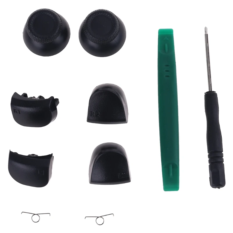 

P8DF L2 R2 Trigger Button Spring Thumb Grip Joystick Cap Cover for PS5 Controller