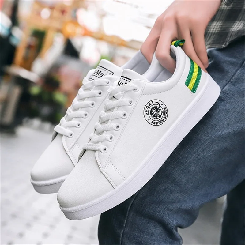 Кроссовки мужские на шнуровке Вулканизированная подошва удобная повседневная