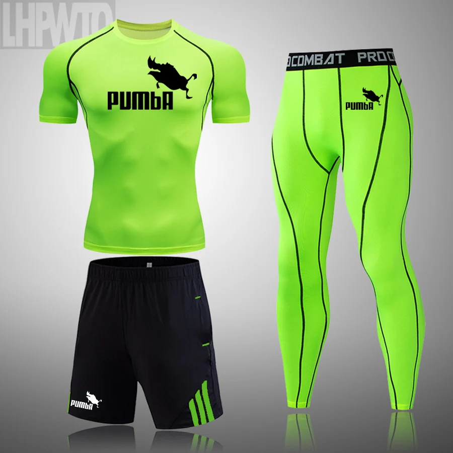 Новинка спортивная одежда компрессионные тренировочные брюки мужской комплект