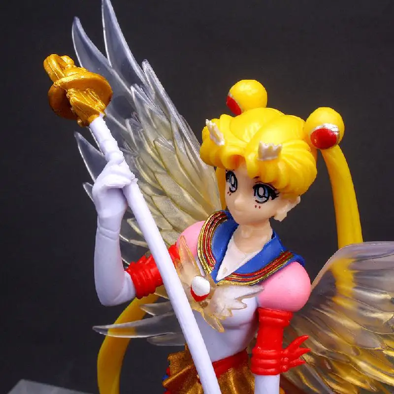 Фигурки героев мультфильма Tsukino Usagi с крыльями Аниме периферийные украшения для