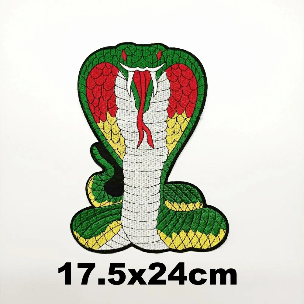 

Accessory large embroidery big snake animal cartoon patches for clothing AZ-3138