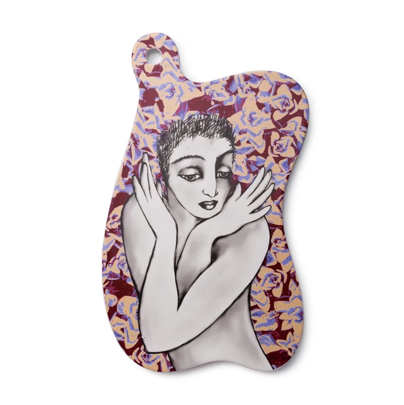 

Hand-Painted Personalized Creative Decorative Tray Ceramic Breakfast Bread Board Sushi Board Fruit Tray Home Dessert Plate